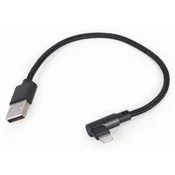 GEMBIRD USB Kabl 8-pin pod uglom CC-USB2-AMLML-0.2M crni