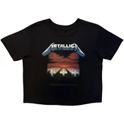 Metallica Master Of Puppets Tracks (Back Print) Black S Ženske Majica