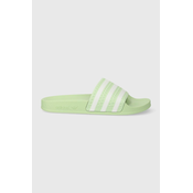 Natikači adidas Originals Adilette ženski, zelena barva, IE3048