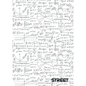 Beležka A6, STREET MATH, bela