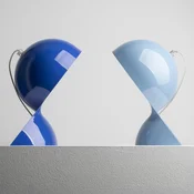 Artemide namizna svetilka Dalú, svetlo modra, višina 26 cm, plastika - Dnevna soba/jedilnica - Dizajn