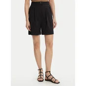 Max Mara Beachwear Bermuda kratke hlače Sultano 2516141019 Črna Relaxed Fit
