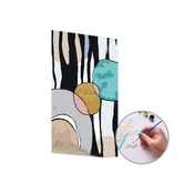 Slikanje po številkah BARVA ABSTRACT | nizka težavnost - brez okvirja