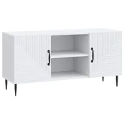 Vidaxl TV omarica Bela 102 x 34,5 x 50 cm Inženirski les