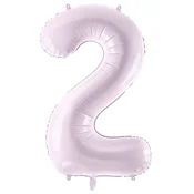 Folija balon številka 2 DVA vijoličen 72 cm
