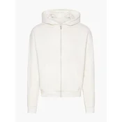cfab Majica Relaxed Zip off-bela