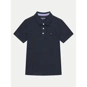 TOMMY HILFIGER Majica  nočno modra / ognjeno rdeča / bela
