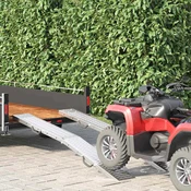 vidaXL Ramp za nalaganje 2 pcs srebrna 185 x 22,5 x 4,5 cm