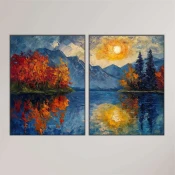 Wallity Slika Mdf-00121, 40x60 cm, 2 dela