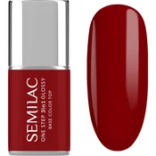 Semilac One Step 3in1 Glossy gel lak za nohte odtenek 575 Dark Red 7 ml