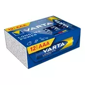 VARTA LONGLIFE POWER CUBE alkalne baterije AAA za dug vijek trajanja, 12 komada/pakiranje 4903121132