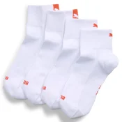 PUMA Womens Quarter Socks (2-Pack), Clothing, Pink/White, 35/38