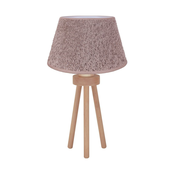 Duolla - Stolna lampa BOUCLE 1xE27/15W/230V precnik 28 cm braon/drvo