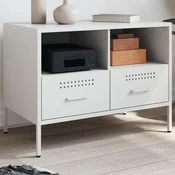 Vidaxl TV omarica bela 68x39x50,5 cm jeklo