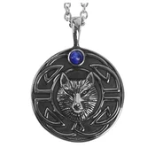 Obesek Wolf Head Blue Eye - SS8-232P