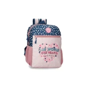 ROLL ROAD Ranac za devojcice 33cm teget-roze