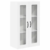 Vidaxl Stenski stekleni omarica LUCCA Bela 60 x 31 x 100 cm