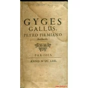 GYGES GALLUS - SOMNIA SAPIENTIS ET GENUIS SAECULI (lat.)