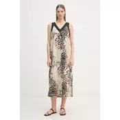 DKNY poletna obleka lanena