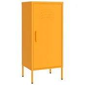 Vidaxl omara za shranjevanje gorčično rumena 42,5x35x101,5 cm jeklo