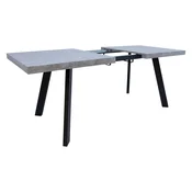 Homestar Jedilna miza BRIGIT 159/198x84,5x77 cm, beton
