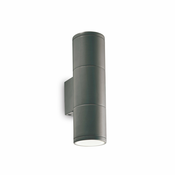 Ideal Lux - Zunanja stenska svetilka GUN 2xGU10/35W/230V IP44 antracit