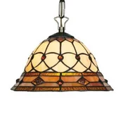 Artistar Mala viseča luč Anthea 25 cm - Dnevna soba/jedilnica - Tiffany - rjava, pisana - Kovina