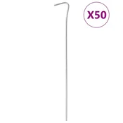 Vidaxl Klini za šotor 50 kosov 23 cm O3 mm pocinkano jeklo
