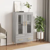 Visoka omara siva sonoma 69,5x31x115 cm inženirski les
