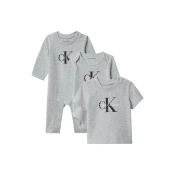 Calvin Klein Jeans Komplet ESSENTIALS svetlo siva/črna/bela