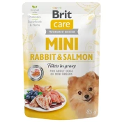 Brit Care Dog Mini fileti zajca in lososa v omaki 85g