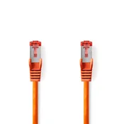 Nedis Omrežni kabel CAT6 | RJ45 Moški | RJ45 Moški | S/FTP | 5,00 m | Okrogla | LSZH | Oranžna | Oznaka