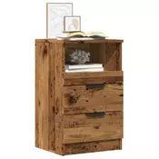 Vidaxl vidaXL Nočna omarica, starinski les, 40x36x65 cm, material na osnovi lesa