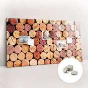 tulup.si Magnetna tabla za zid Vinske zamaške 120x60 cm