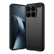 TPU gel ovitek Brushed Carbon za Xiaomi 17T - črn