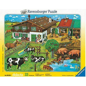 Ravensburger Sestavljanka živali na kmetiji 33 kosov