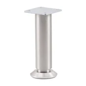 Pohištvena noga o 30 mm, dolžina 160 mm, +10 mm, podnožje, aluminij, krtačen
