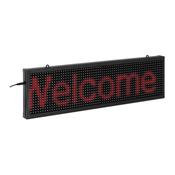 Zaslon LED - 64 x 16 rdečih LED - 67 x 19 cm - programabilen prek