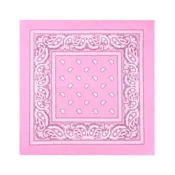 Party bandana rožnata bombažna dekoracija 54x54 cm