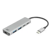 ACT AC7072 4-portni USB 3.0 HUB 2x USB A 2x USB C PD 3.2 Gen1