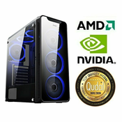 Racunalo INSTAR Gamer HYDRA, AMD Ryzen 5 5600G up to 4.4GHz, 8GB DDR4, 500GB NVMe SSD, NVIDIA GeForce GTX1650 4GB, no ODD, 5 god jamstvo