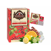 Basilur BASILUR Fruit Infusions - sadni čaj brez kofeina z naravnimi okusi goji, limete in citrusov, v vrečkah 20 x 2 g 1 kosi