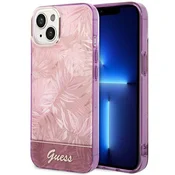 Ovitek Guess Jungle Collection za iPhone 14 Plus 6.7, roza