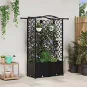 Povišeni krevet s mrežom i krovom Crna 122 x 40 x 141 cm PP