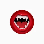Oh Yeah! Papirnati krožniki za noč čarovnic - Vampirski čekani 17 cm 6 kos