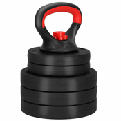 springos Nastavljivi kettlebell 10 kg z bitumenskimi diski, (21738987)