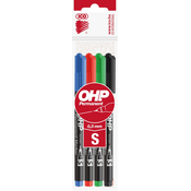 Set OHP markera Ico - 4 boje, S, 0.3 mm