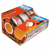 Scotch Crystal Clear lepilni trak z odvijalnikom, 2 + 1 brezplačno