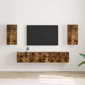 vidaXL TV stenska omara 2 pcs Dimljeni oreh 30 x 31 x 60 cm