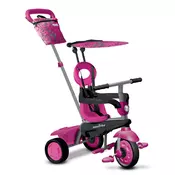 Tricikl Vanilla 4in1 Touch Steering Pink smarTrike so slnecníkom ružová 10 - 36 mesiacov ST6702200
